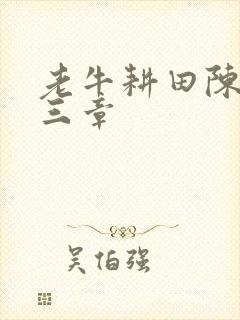 老牛耕田陈雪第三章