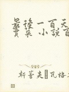 最后一百天BY卖菜 小说百度云