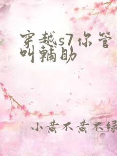 穿越s7你管这叫辅助