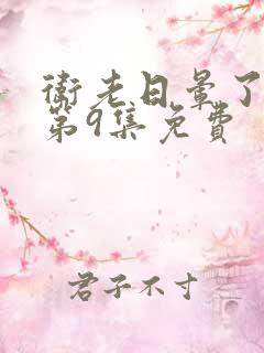 卫老日晕了淑蓉第9集免费