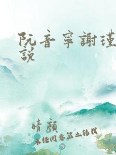 阮音宁谢瑾之小说