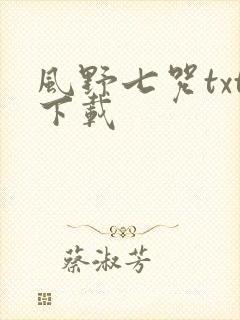 风野七咒txt下载