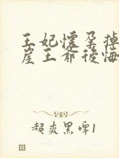 王妃怀孕掉下悬崖王爷后悔了