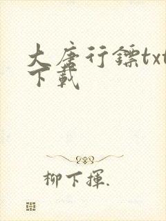 大唐行镖txt下载