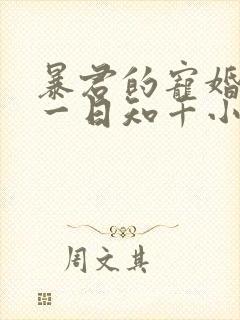 暴君的宠婚日常一日知千小说免费