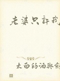 老婆只许我宠你