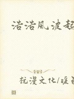 浩浩风波起