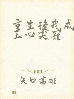 重生后我成了傻王心尖宠