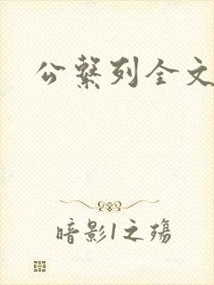 公系列全文阅读