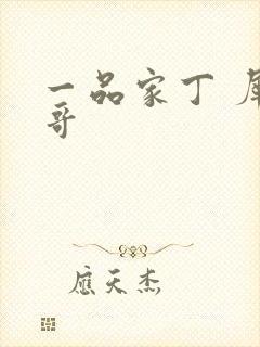 一品家丁 犀利哥