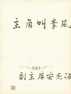 主角叫李风起