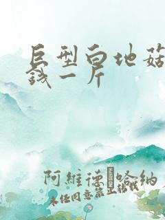 巨型白地菇多少钱一斤