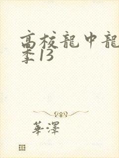高校龙中龙第二季13