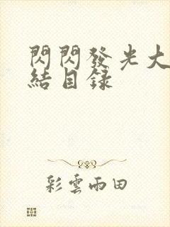 闪闪发光大团圆结目录