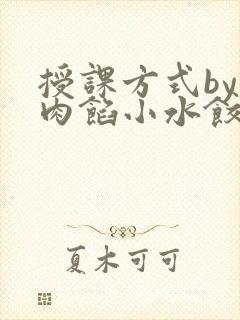 授课方式by 肉馅小水饺