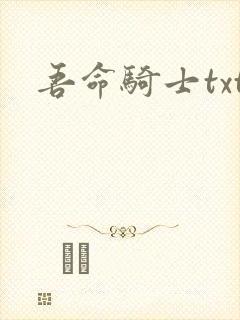 吾命骑士txt