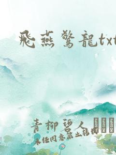 飞燕惊龙txt