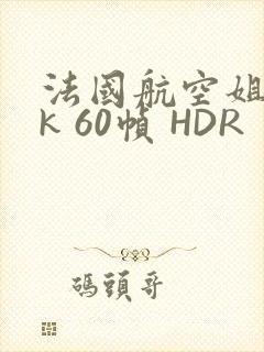 法国航空姐 4k 60帧 HDR