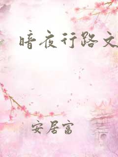 暗夜行路文集