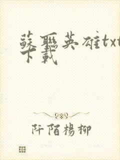 苏联英雄txt下载