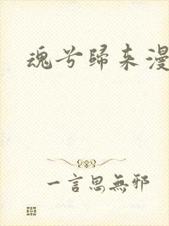 魂兮归来漫蒹葭