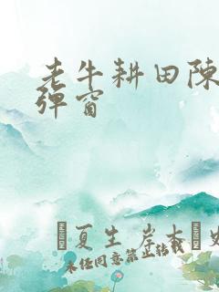 老牛耕田陈雪无弹窗