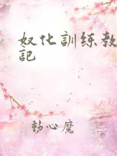 奴化训练教程日记