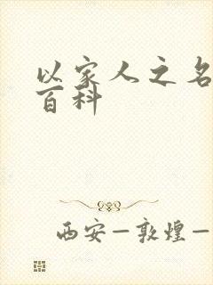 以家人之名百度百科