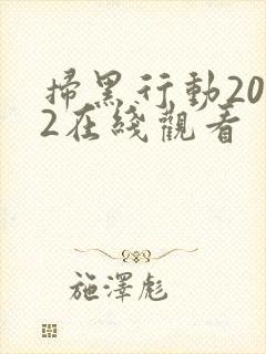 扫黑行动2022在线观看