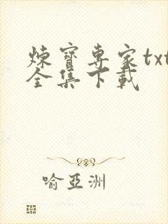 炼宝专家txt全集下载