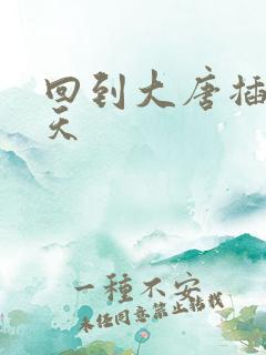 回到大唐插武则天