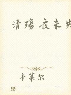 清殇 夜未央