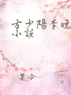 方少阳李晚晴的小说