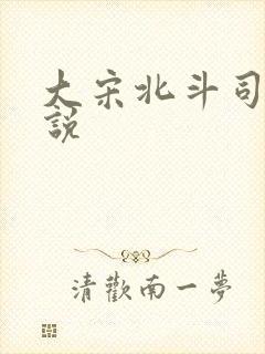 大宋北斗司 小说
