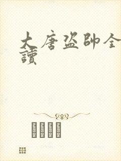 大唐盗帅全文阅读