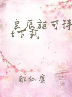 良辰讵可待txt下载