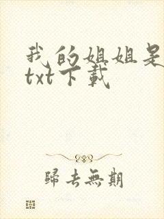 我的姐姐是美女txt下载