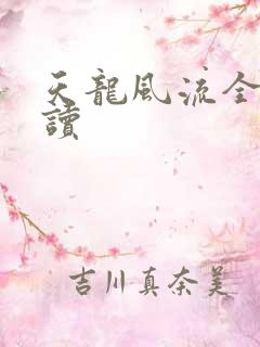 天龙风流全文阅读