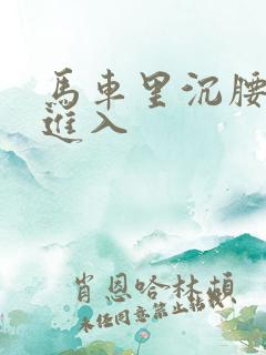 马车里沉腰缓缓进入