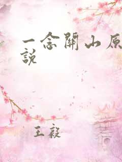 一念关山原著小说