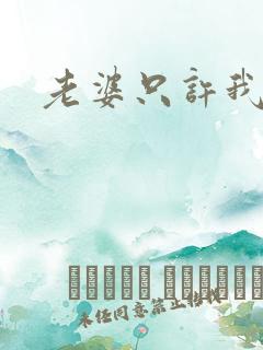 老婆只许我宠你