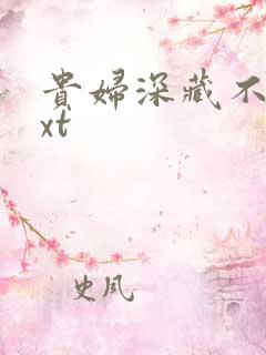 贵妇深藏不露txt