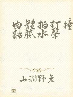 肉体拍打撞击出黏腻水声