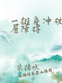 一挺身冲破了那层障碍