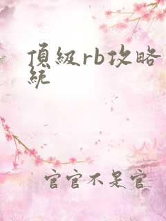 顶级rb攻略系统