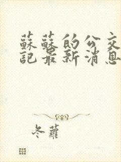 苏苏的公交车日记最新消息