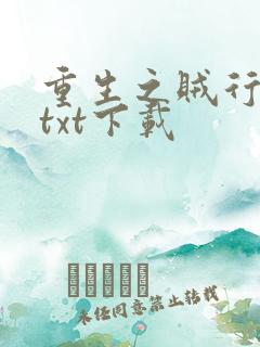重生之贼行天下txt下载