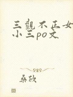 三观不正女主是小三po文