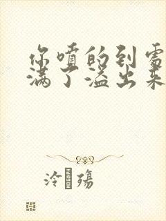 你喷的到处都是满了溢出来了