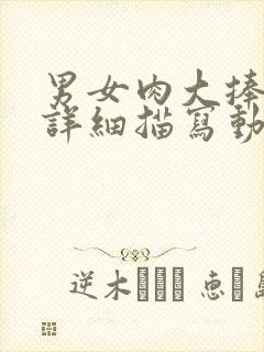 男女肉大捧进出详细描写动态